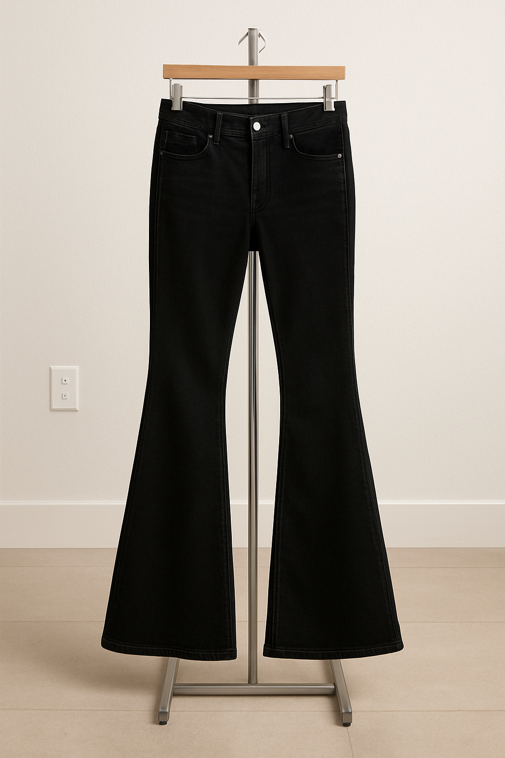 Black Bell Bottom Jeans
