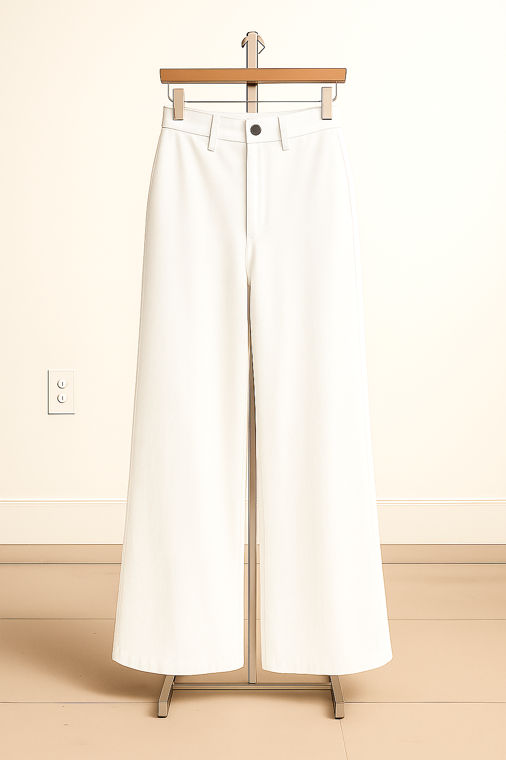 White Wide Leg Denim Jeans