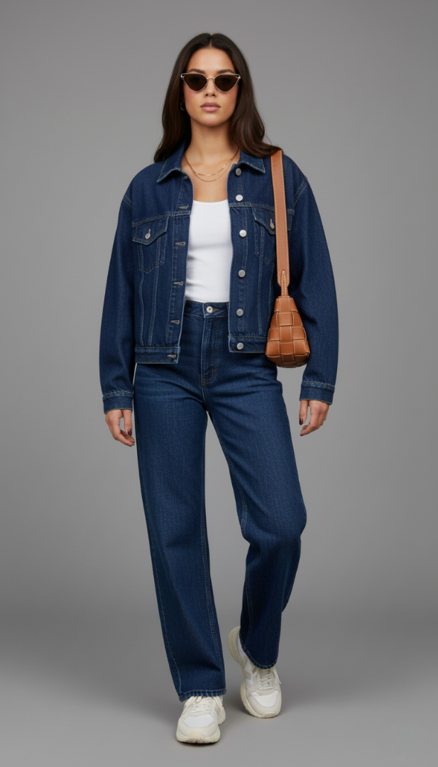 DARK BLUE DENIM CO-ORD SET