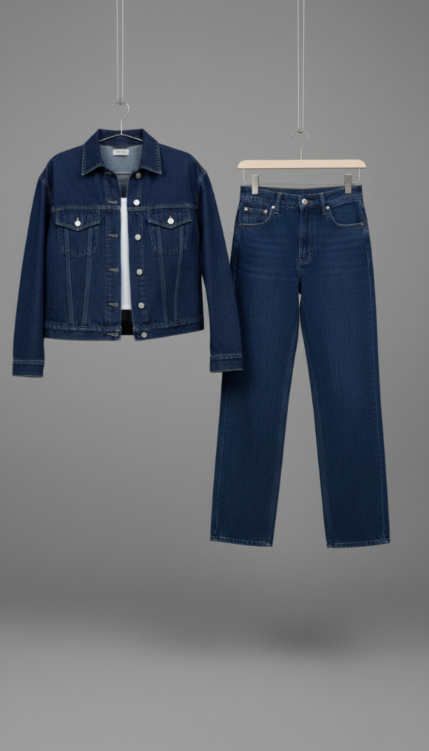 DARK BLUE DENIM CO-ORD SET