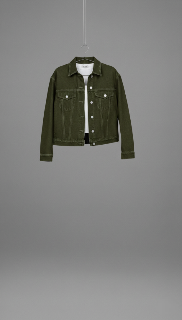 OLIVE DENIM CO-ORD SET