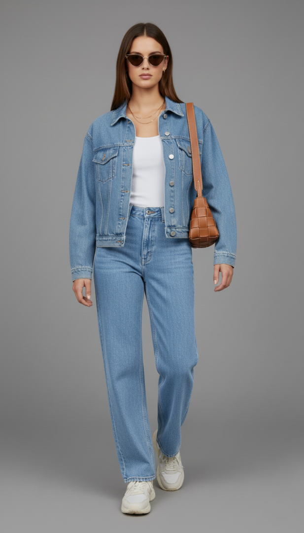 SKY BLUE DENIM CO-ORD SET