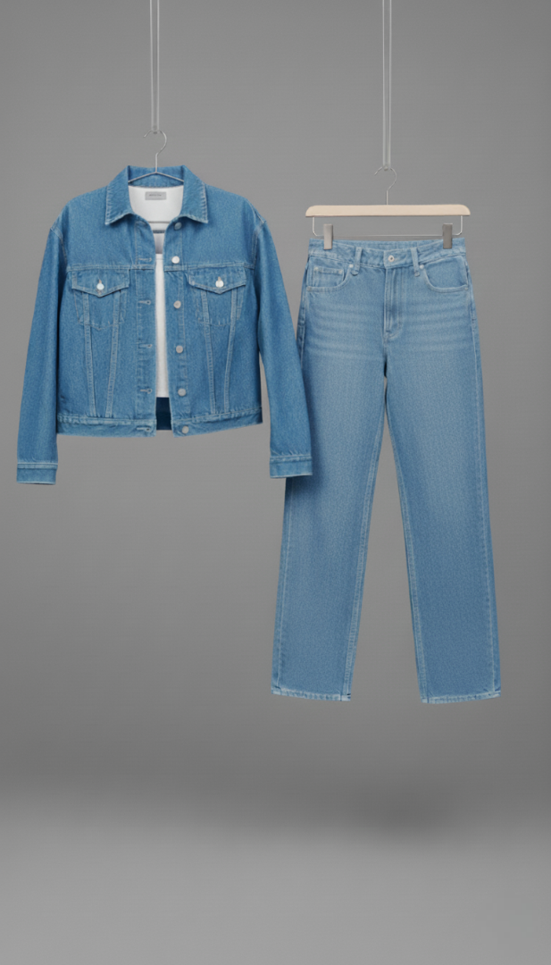SKY BLUE DENIM CO-ORD SET