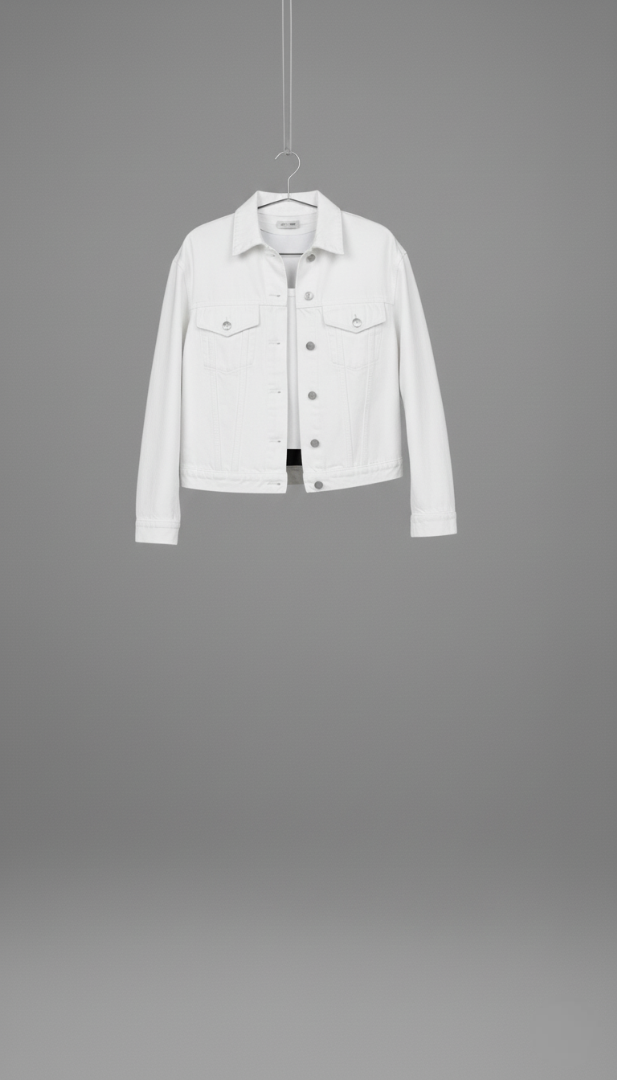WHITE DENIM CO-ORD SET