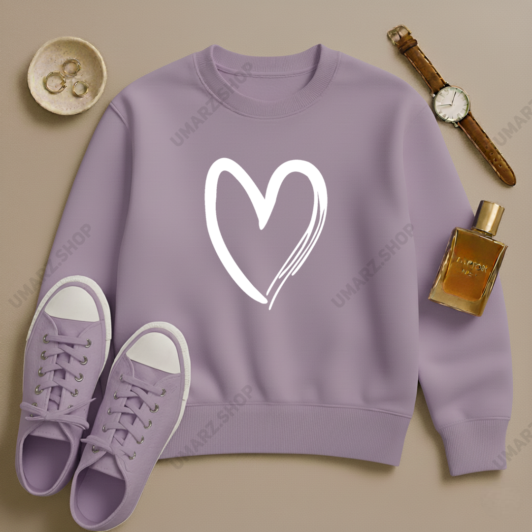 SHADED HEART SWEAT SHIRT