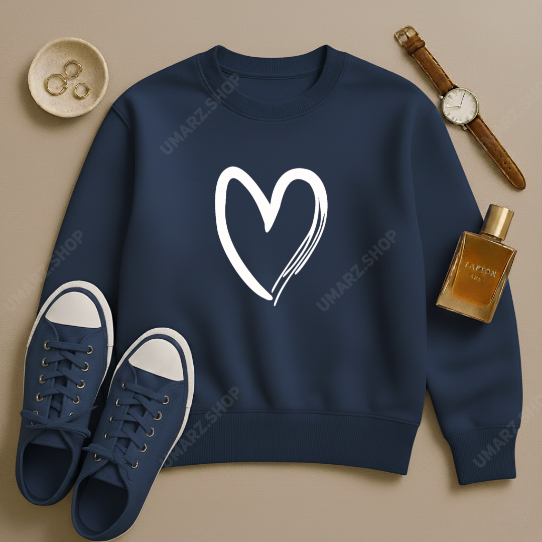 SHADED HEART SWEAT SHIRT