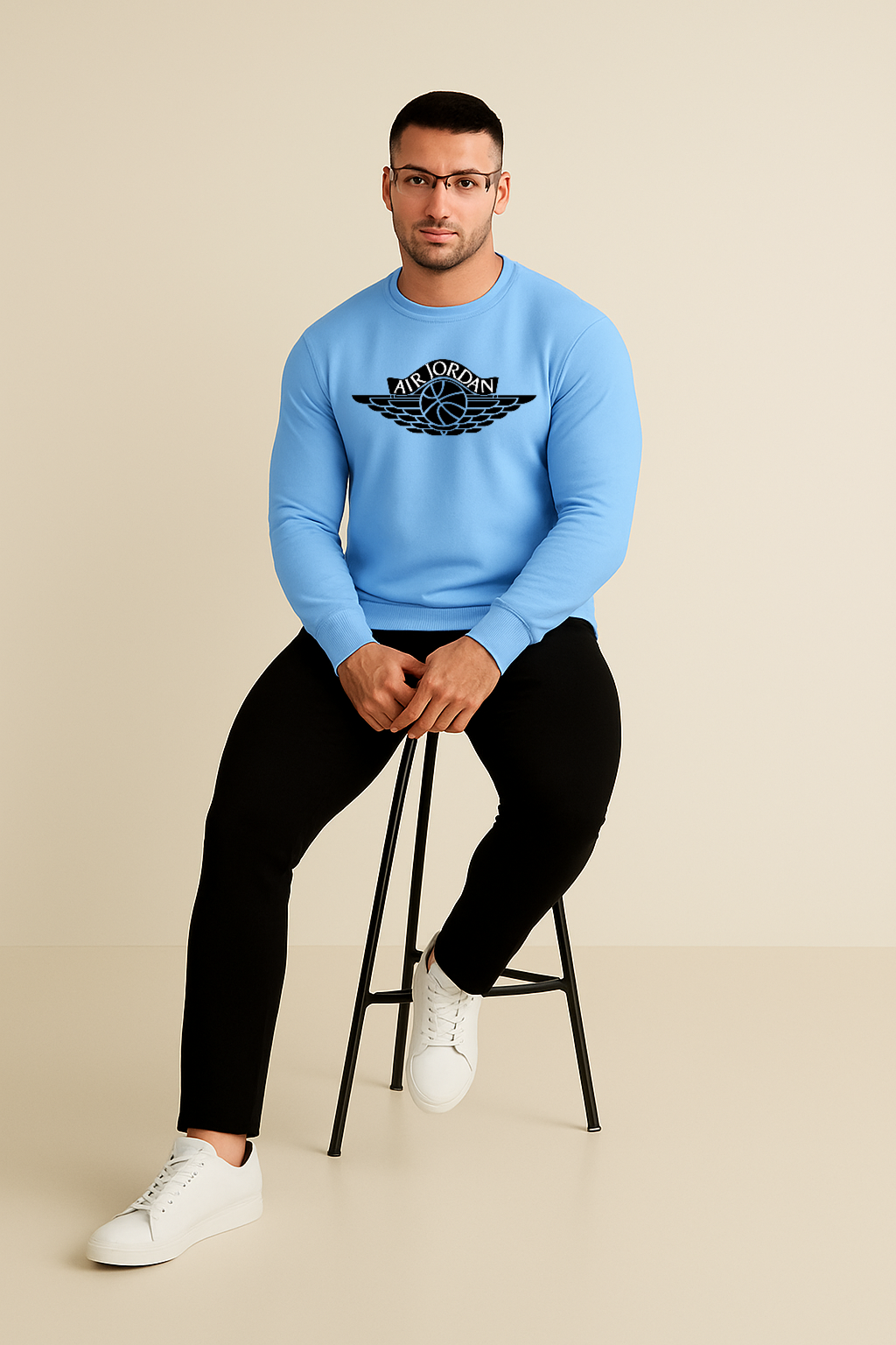 Classic Sky-Blue Sweatshirt