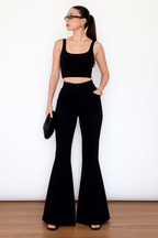 Black Bell Bottom Jeans