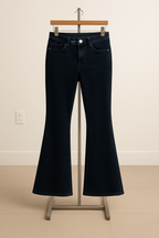 Dark-Blue Bell Bottom Jeans