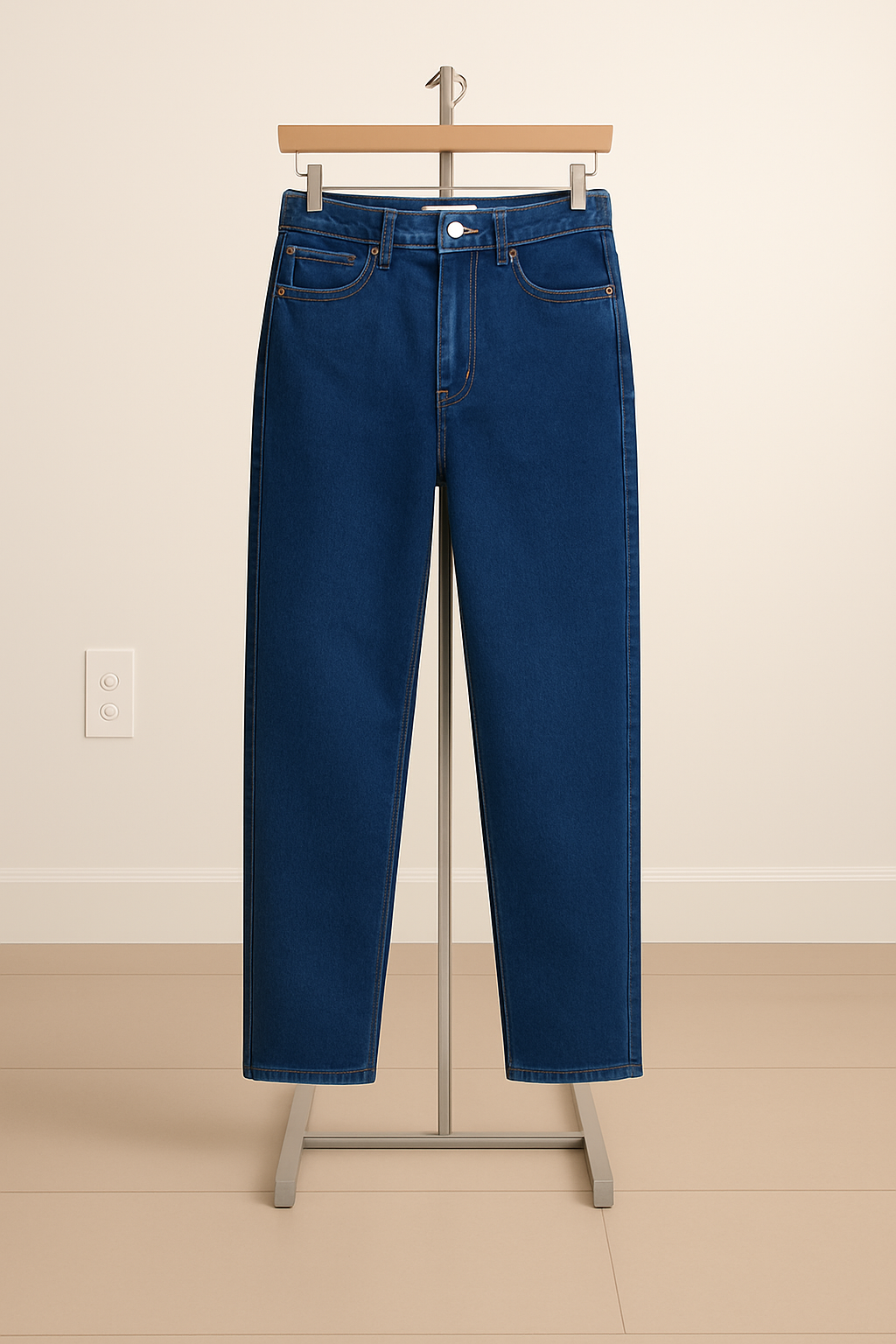 Dark Blue Mom Jeans