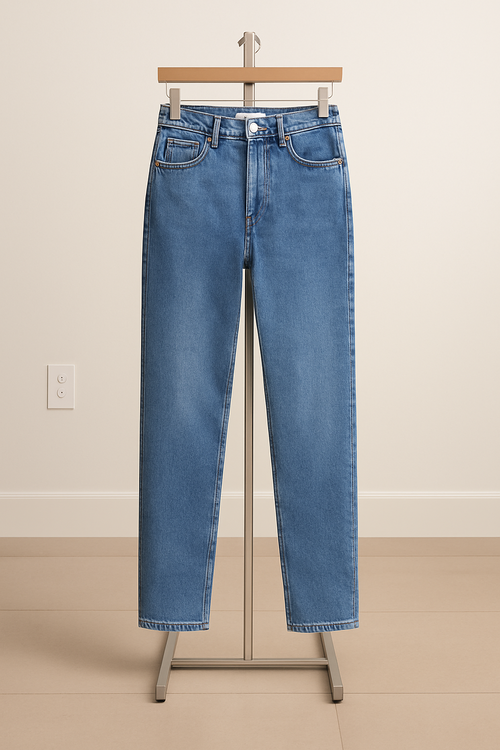 Mid Blue Mom Jeans
