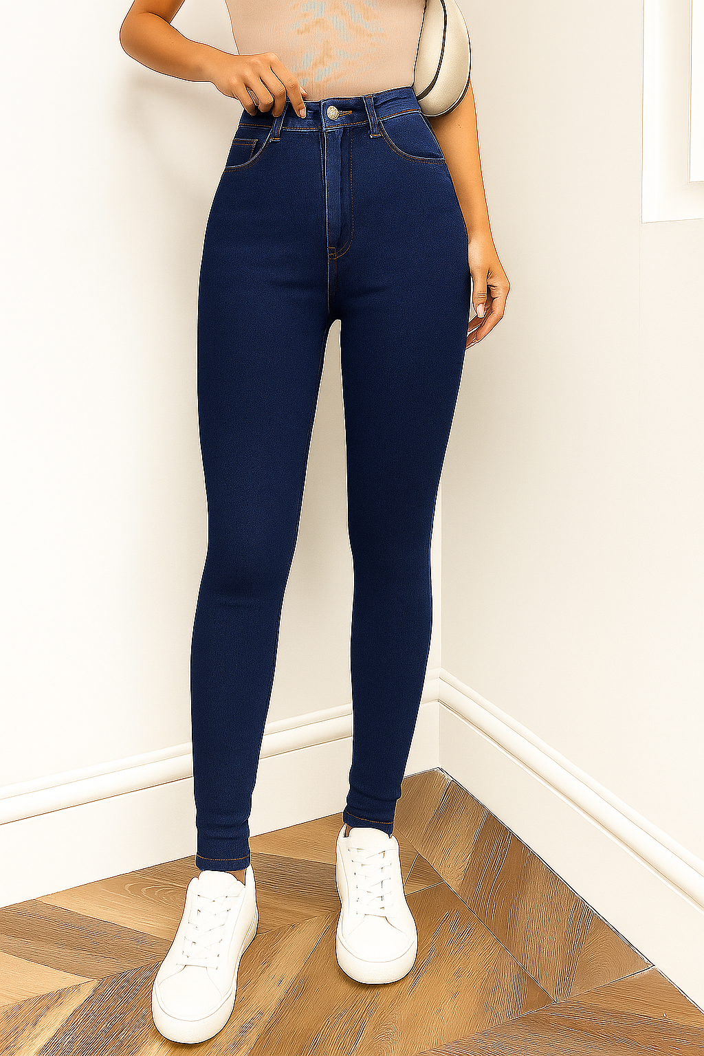 Dark-Blue Skinny Fit Jeans