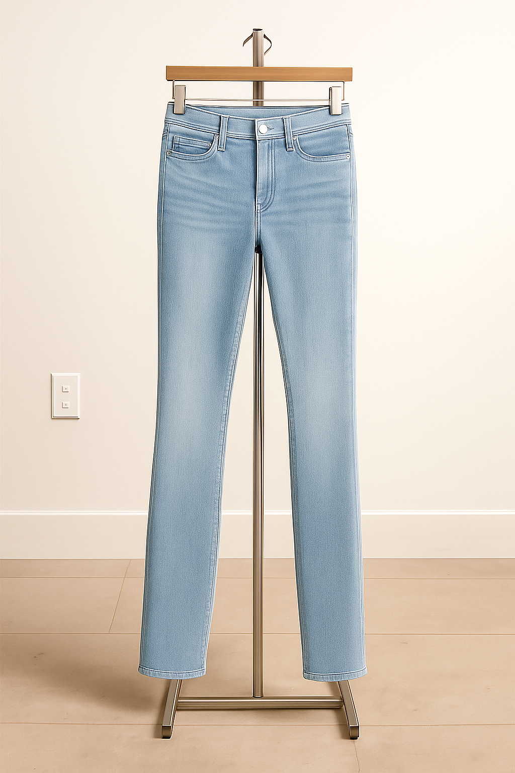Sky Blue Skinny Fit Jeans