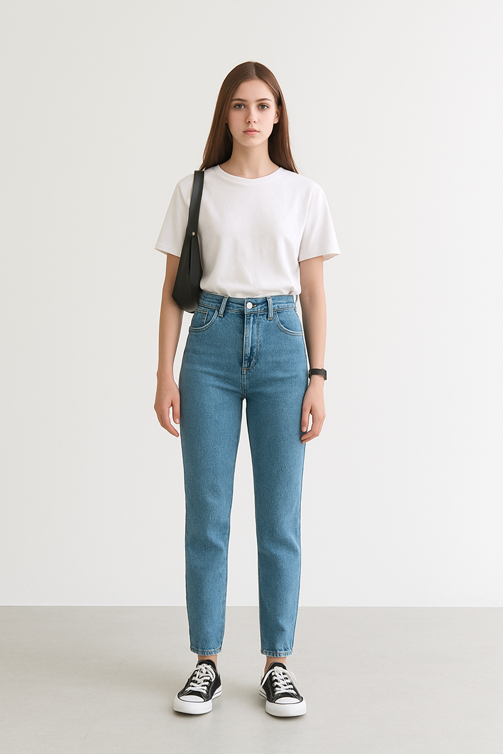 Sky Blue Mom Jeans