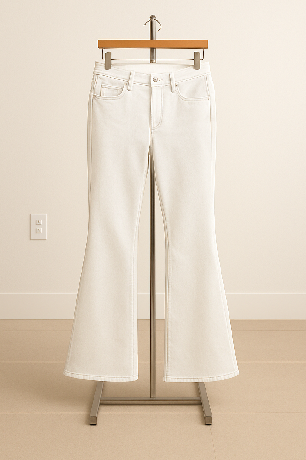 White Bell Bottom Jeans