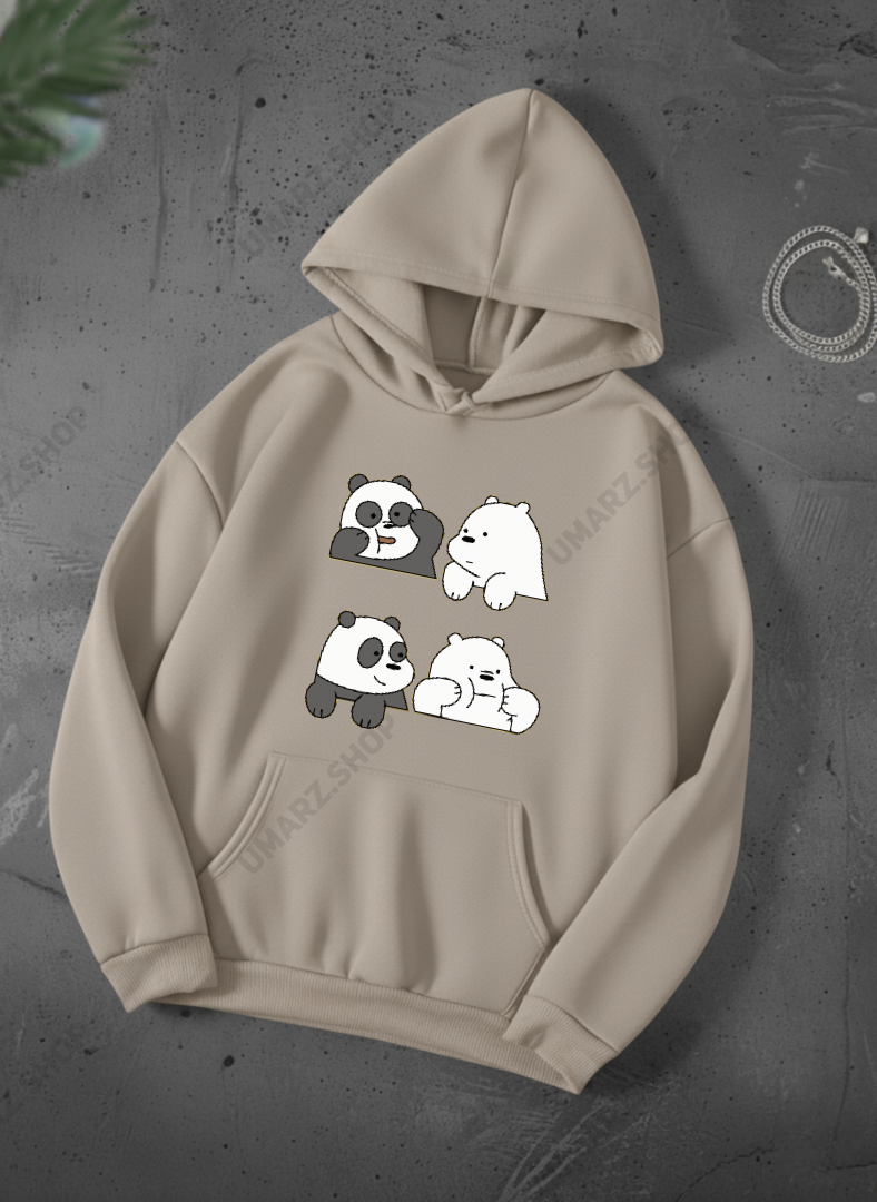 4 PANDA HOODIE - PRINTED