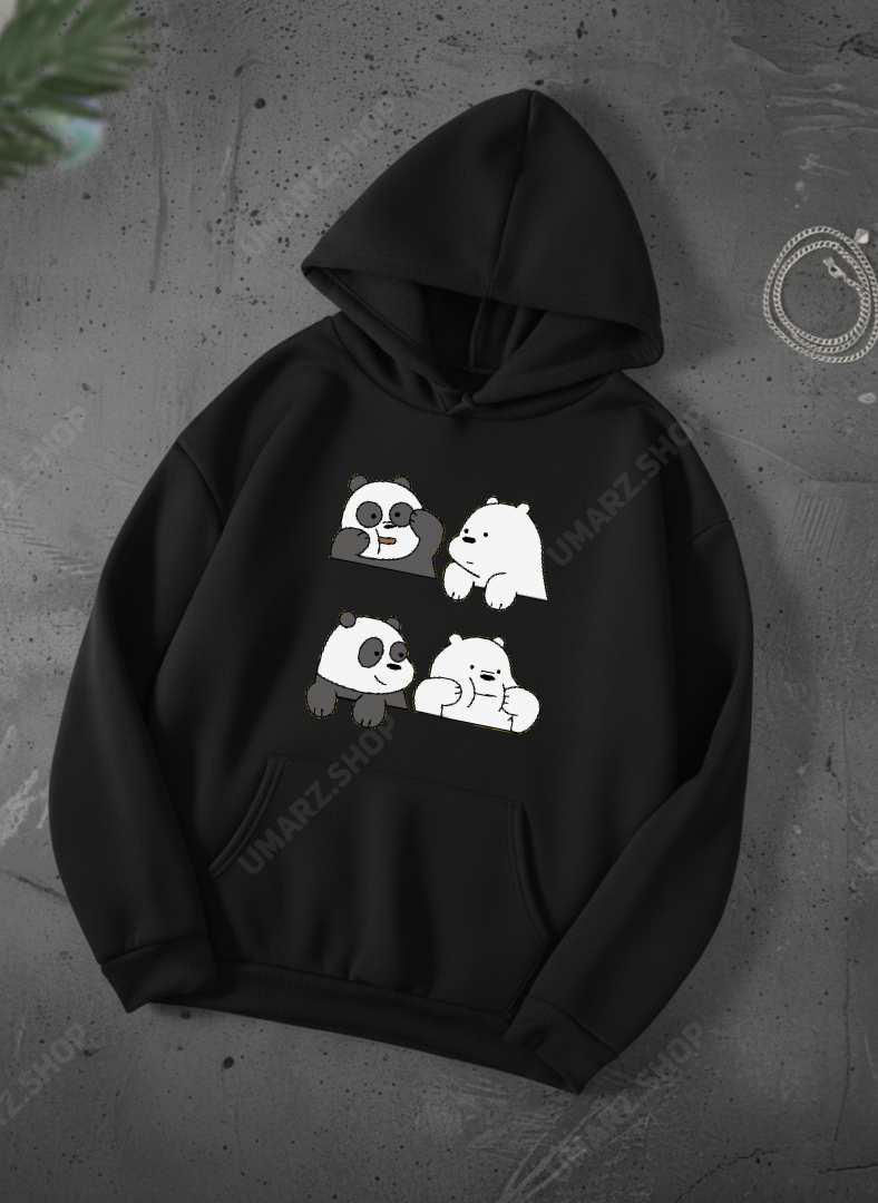 4 PANDA HOODIE - PRINTED