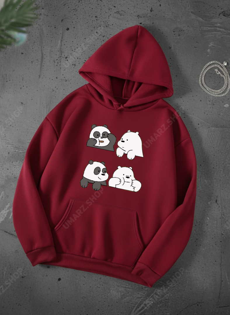 4 PANDA HOODIE - PRINTED