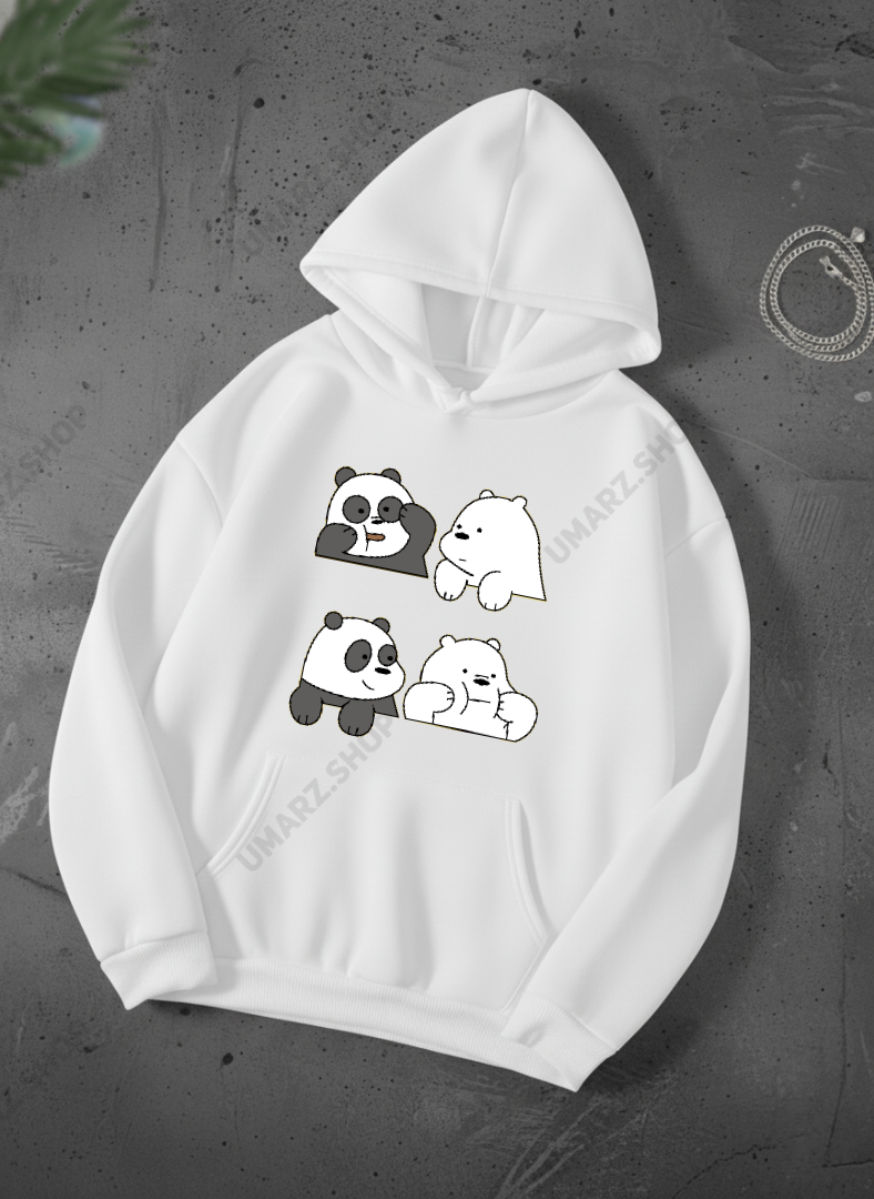 4 PANDA HOODIE - PRINTED