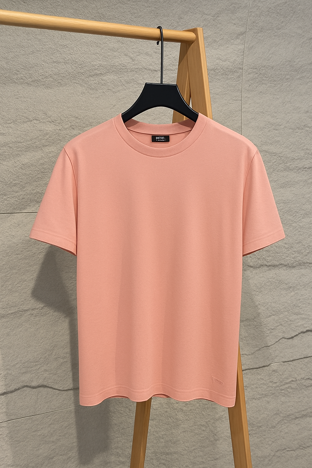 Sea-Pink Knit Reg T-Shirt