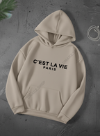 C'EST LA VIE HOODIE - PRINTED
