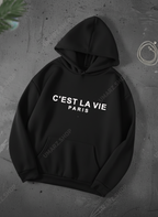 C'EST LA VIE HOODIE - PRINTED