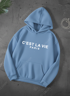 C'EST LA VIE HOODIE - PRINTED