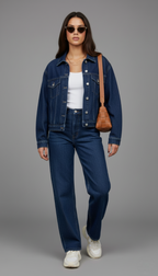 DARK BLUE DENIM CO-ORD SET