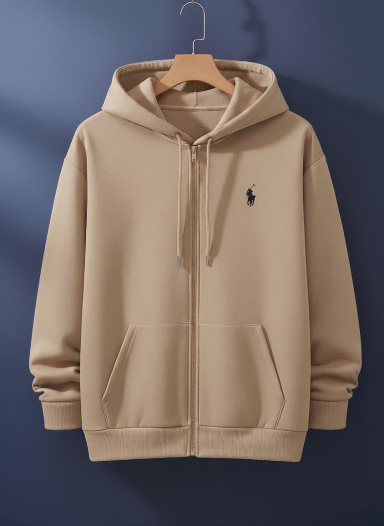 PLAIN HOODIE ZIPPER
