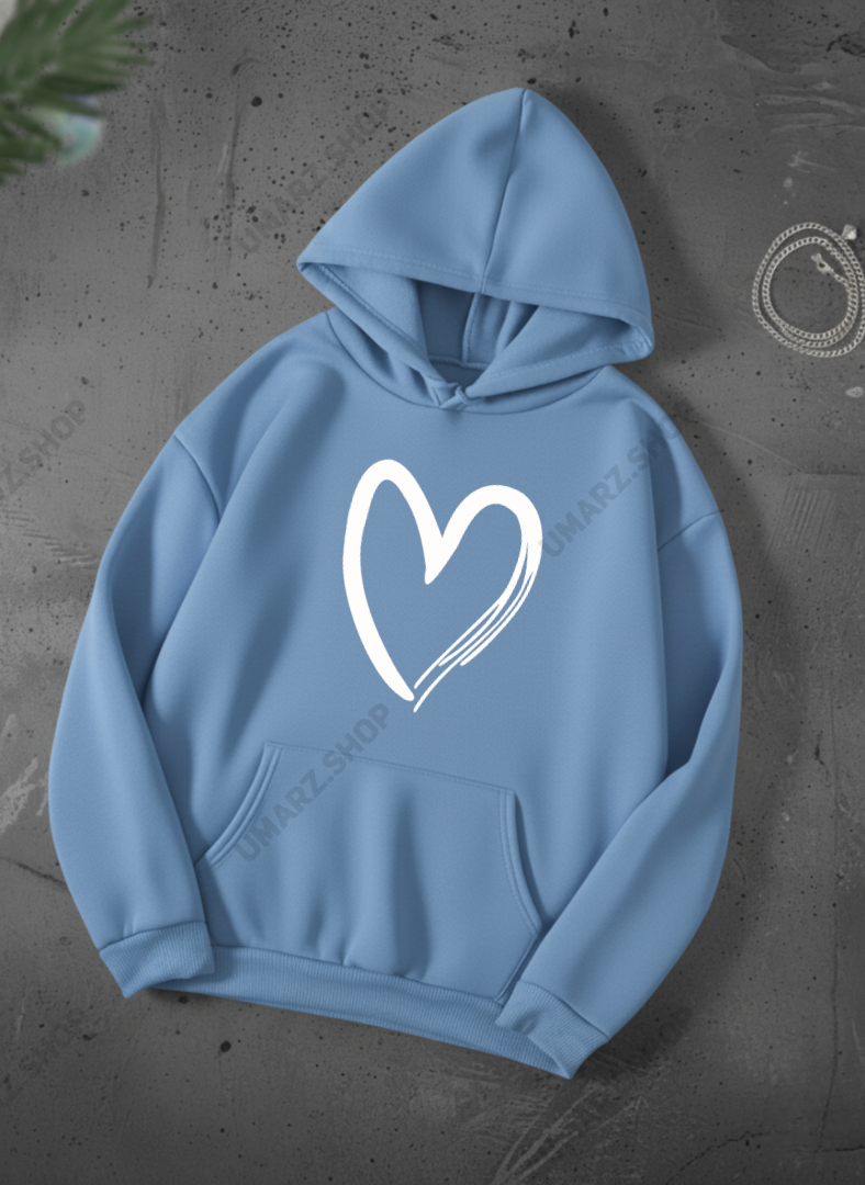 SHADED HEART HOODIE - PRINTED