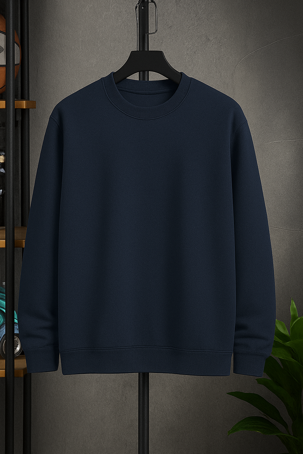 Classic Dark-Blue Sweatshirt