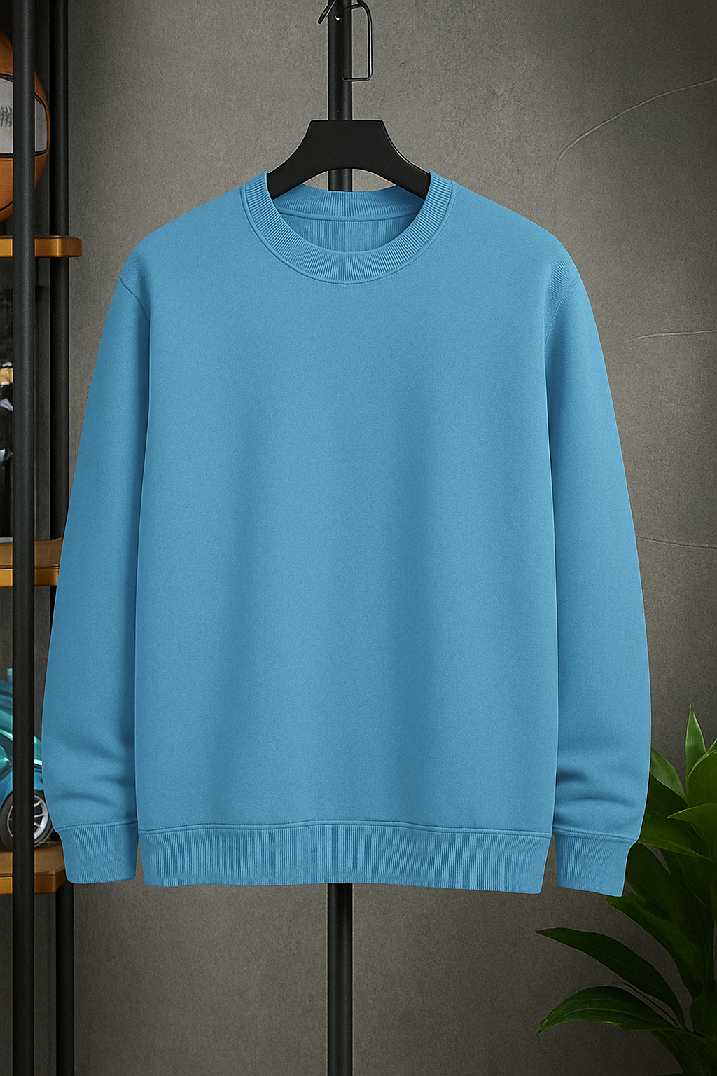 Classic Sky-Blue Sweatshirt
