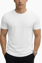 White Knit Regular T-shirt