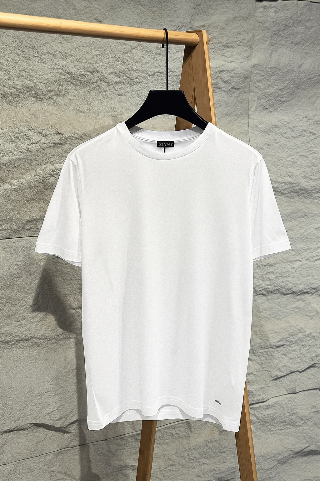 White Knit Regular T-shirt