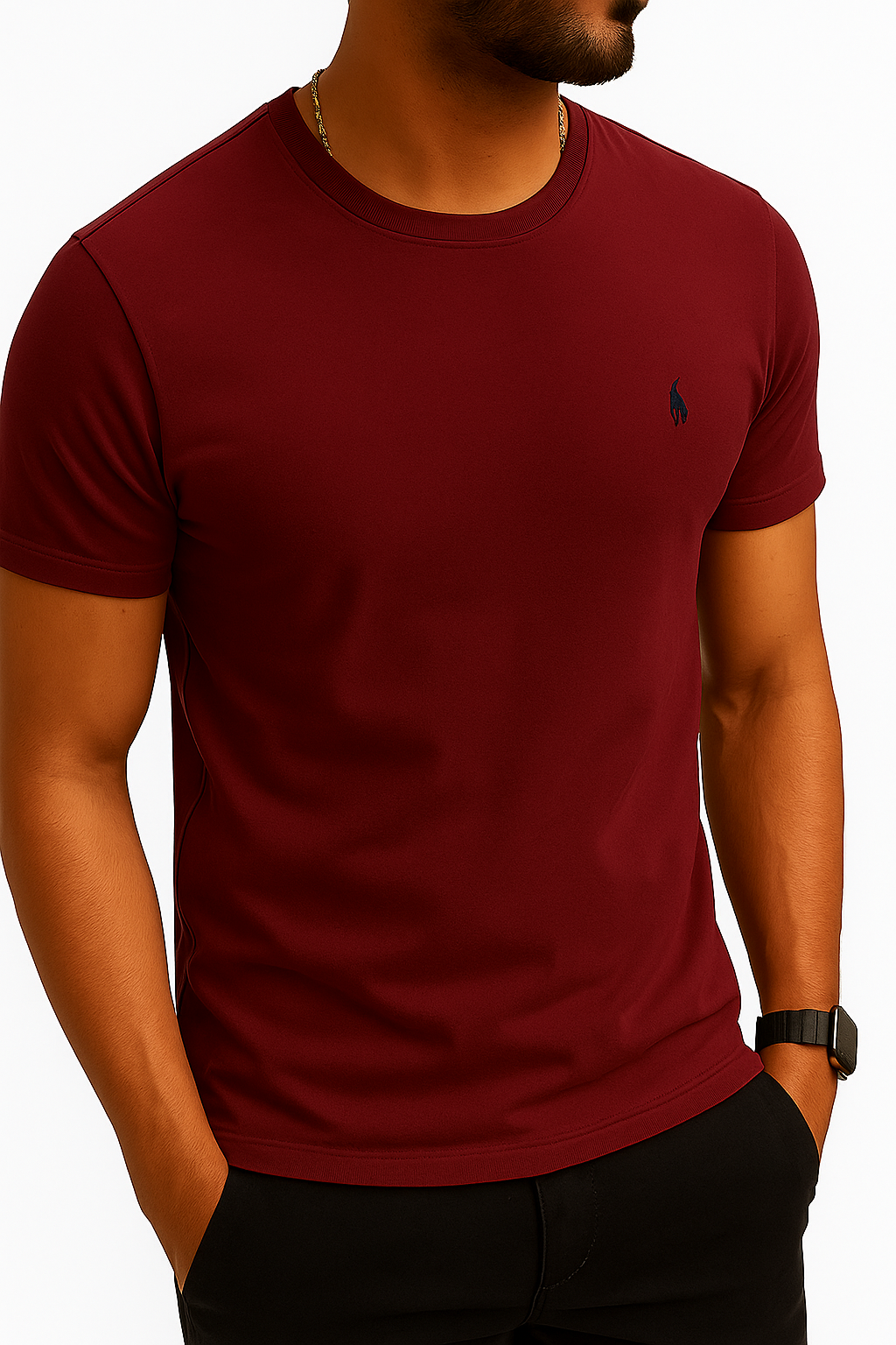 Wine Knit Regular T-Shirt