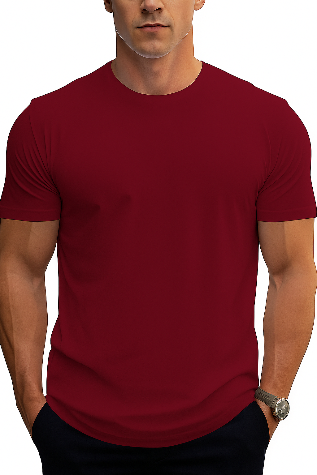 Wine Knit Regular T-Shirt